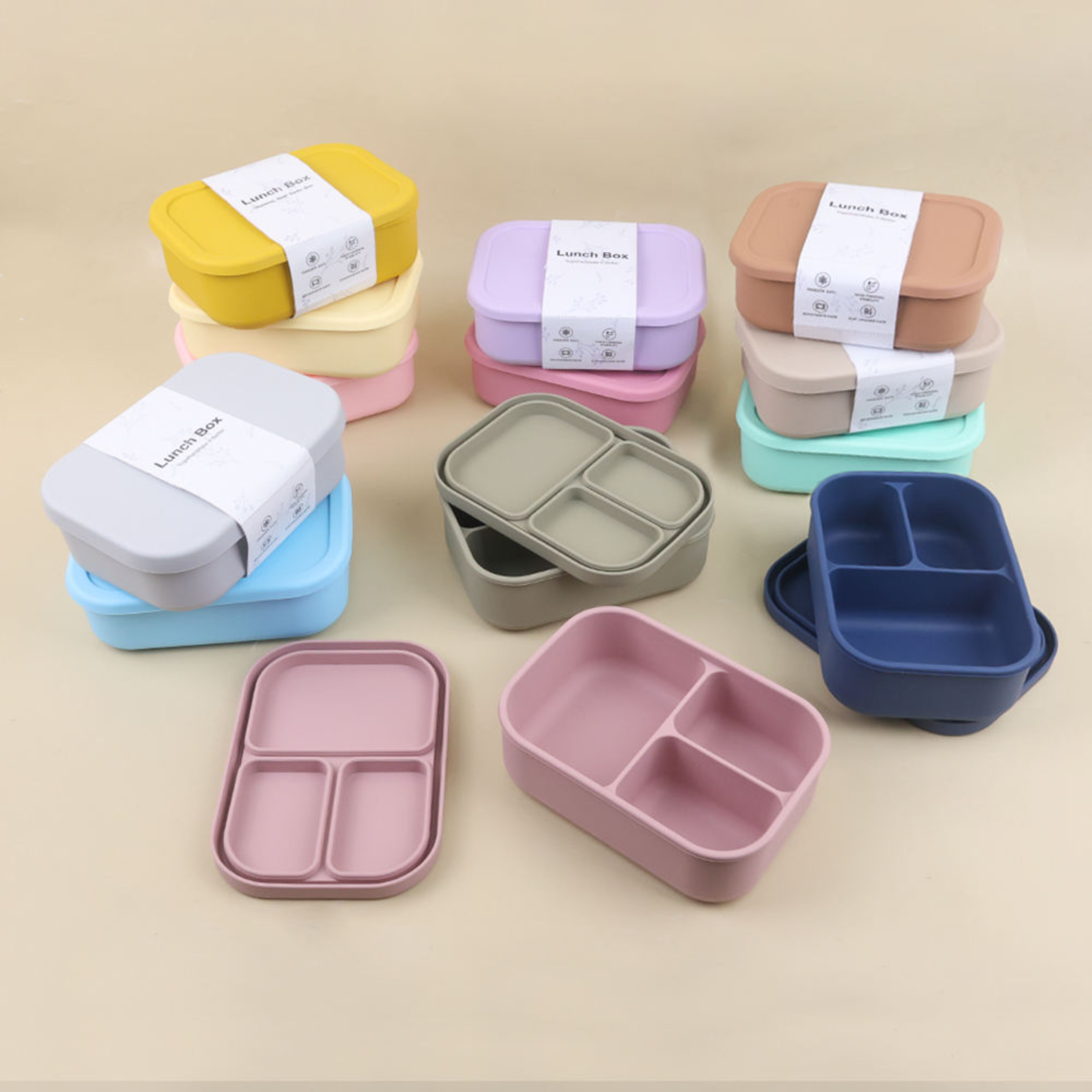 SoftTone Silicone Lunch Box & Water Bottle Set