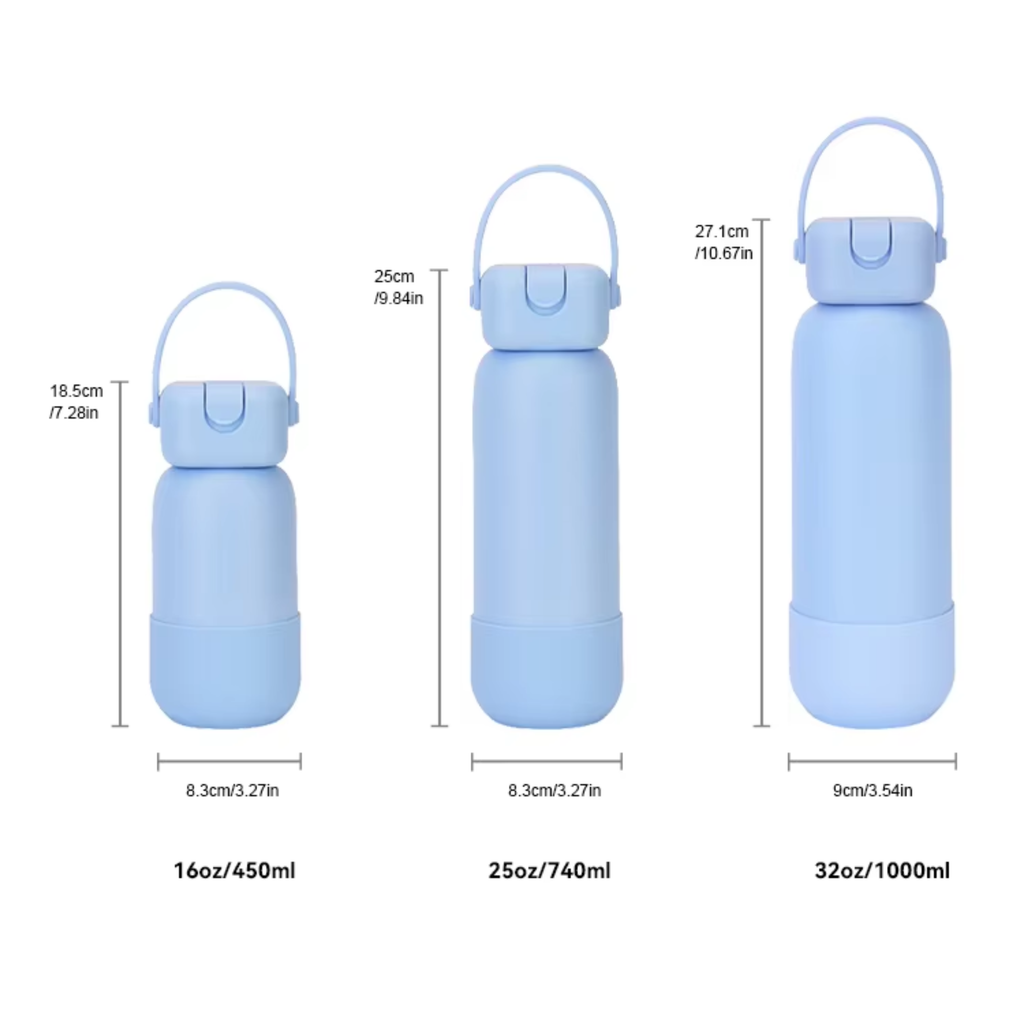 Soft Touch Insulated Bottle with Handle