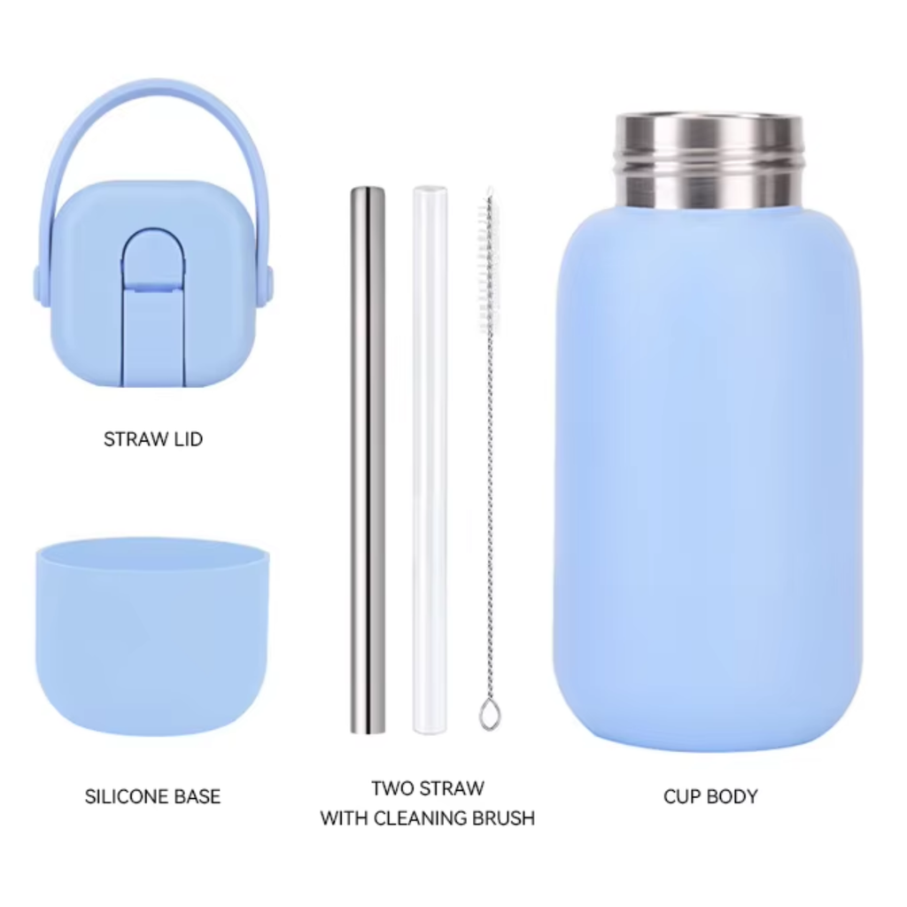 Soft Touch Insulated Bottle with Handle