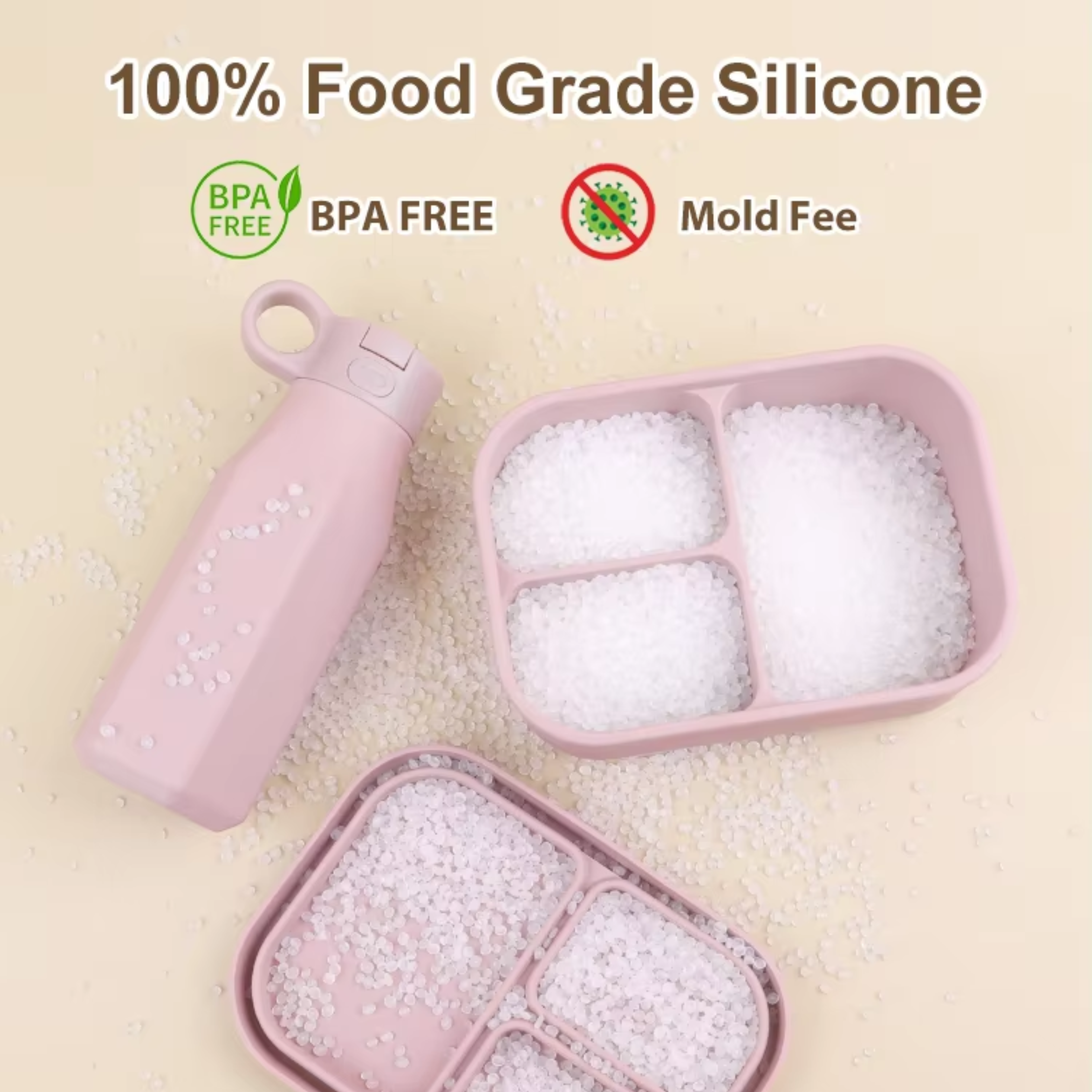 SoftTone Silicone Lunch Box & Water Bottle Set
