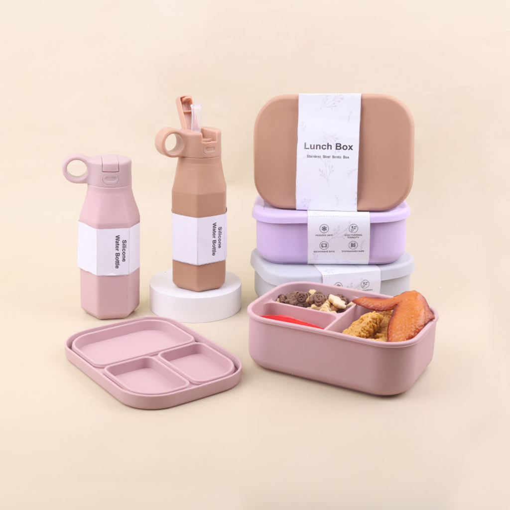 SoftTone Silicone Lunch Box & Water Bottle Set