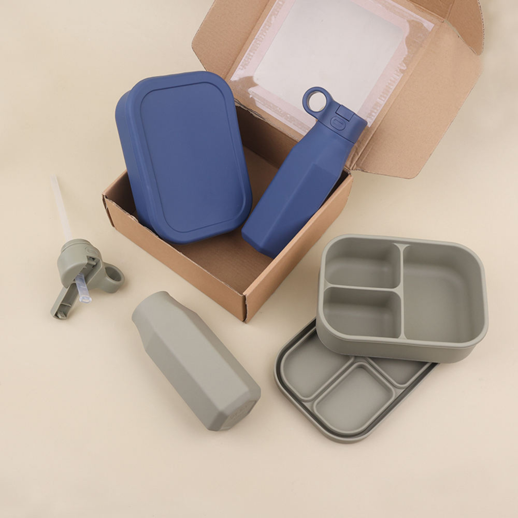 SoftTone Silicone Lunch Box & Water Bottle Set